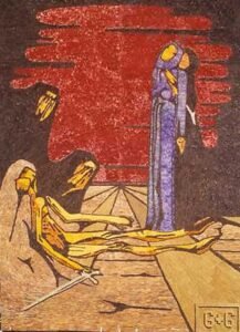 Pugnalone del gruppo Santo Sepolcro - 6+6, 2° classificato, edizione 1975 della Festa dei Pugnaloni di Acquapendente