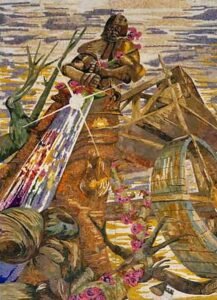 Pugnalone del gruppo Santo Sepolcro - 6+6, 2° classificato, edizione 1983 della Festa dei Pugnaloni di Acquapendente