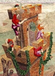Pugnalone del gruppo Santo Sepolcro - 6+6, 6° classificato, edizione 1989 della Festa dei Pugnaloni di Acquapendente