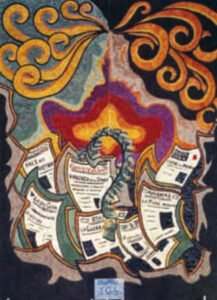 Pugnalone del gruppo Corniolo SAS, edizione 1973 della Festa dei Pugnaloni di Acquapendente