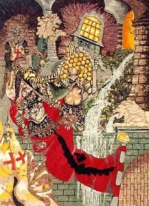 Pugnalone del gruppo Corniolo SAS, edizione 1989 della Festa dei Pugnaloni di Acquapendente