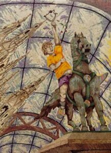 Pugnalone del gruppo Corniolo SAS, 4° classificato, edizione 1990 della Festa dei Pugnaloni di Acquapendente