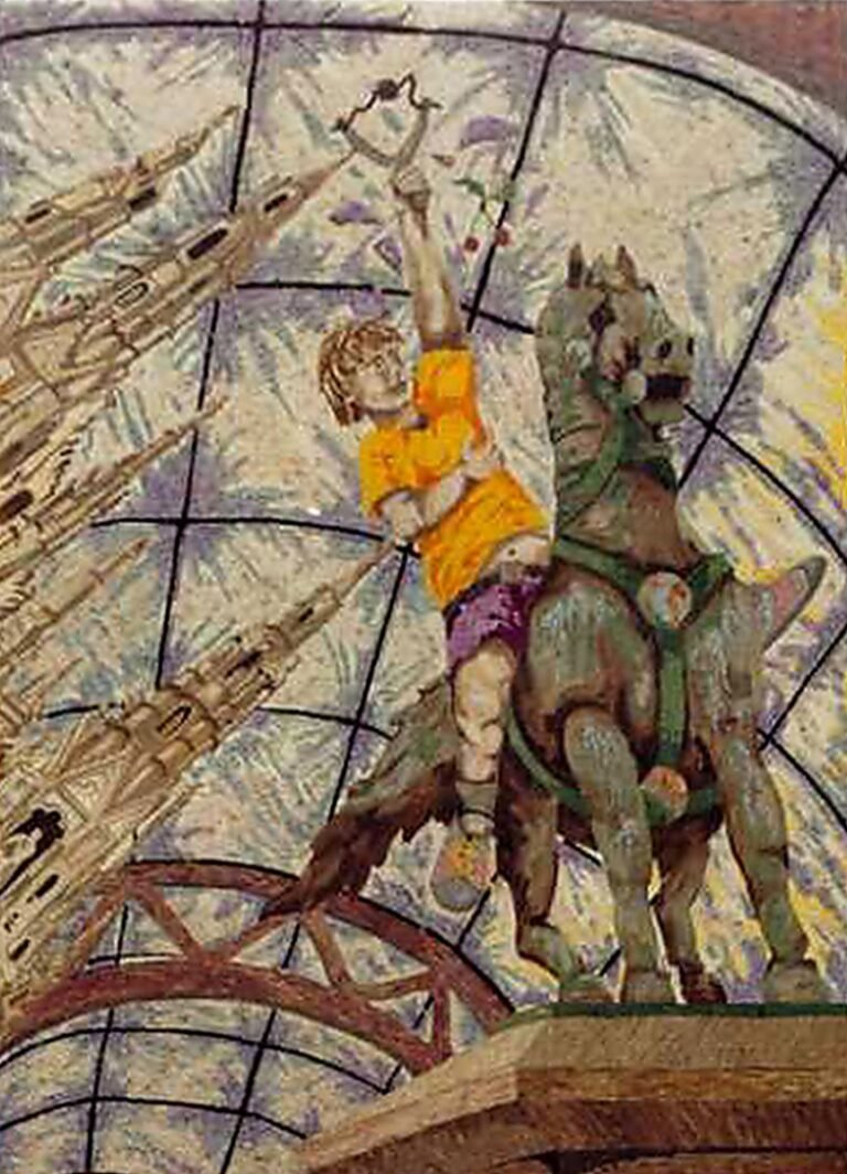 Pugnalone del gruppo Corniolo SAS, 4° classificato, edizione 1990 della Festa dei Pugnaloni di Acquapendente