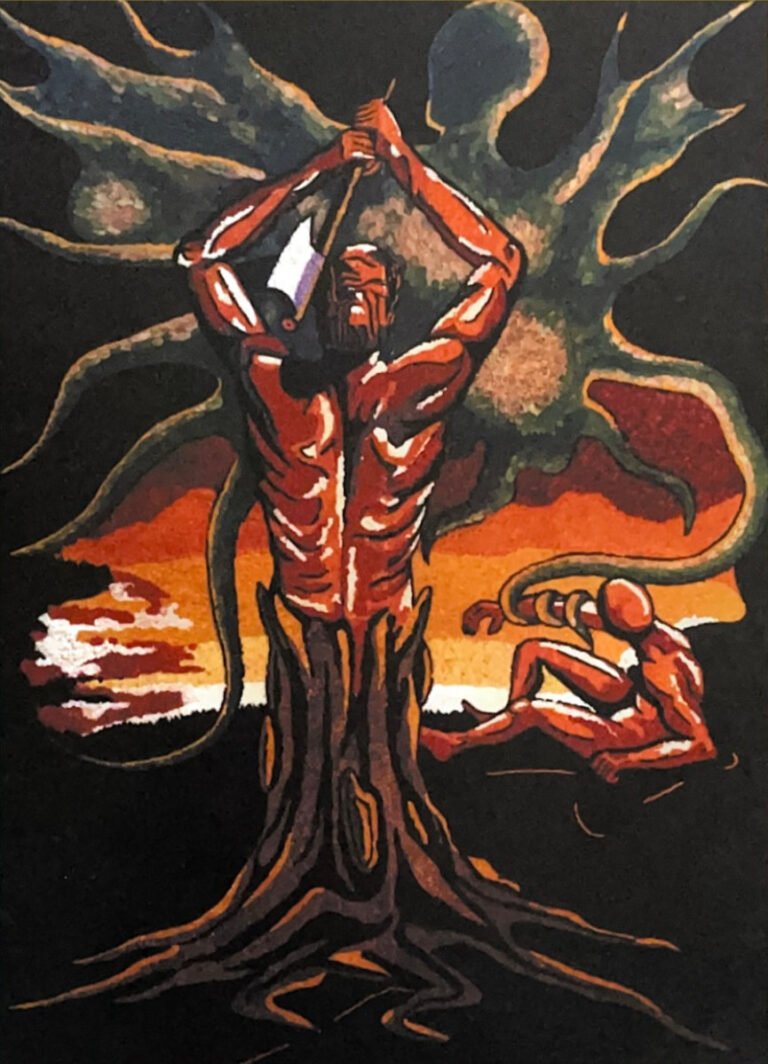 Pugnalone del gruppo Porta della Ripa - Centro, 1° classificato, edizione 1971 della Festa dei Pugnaloni di Acquapendente