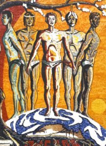Pugnalone del gruppo Porta della Ripa - Centro, 1° classificato, edizione 1973 della Festa dei Pugnaloni di Acquapendente
