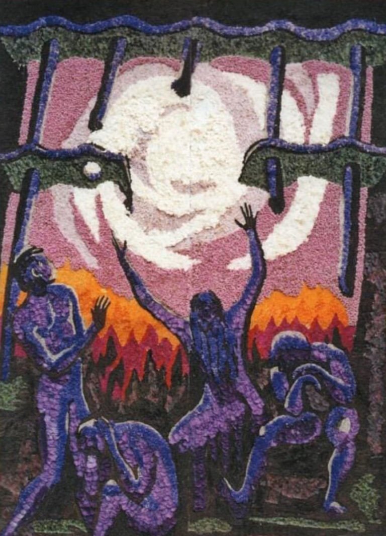 Pugnalone del gruppo Porta della Ripa - Centro, 2° classificato, edizione 1977 della Festa dei Pugnaloni di Acquapendente