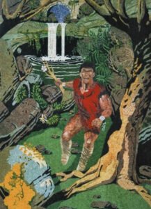 Pugnalone del gruppo Porta della Ripa - Centro, 4° classificato, edizione 1983 della Festa dei Pugnaloni di Acquapendente