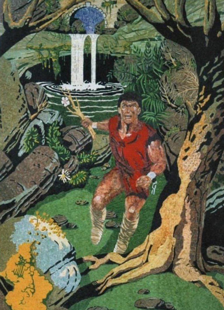 Pugnalone del gruppo Porta della Ripa - Centro, 4° classificato, edizione 1983 della Festa dei Pugnaloni di Acquapendente