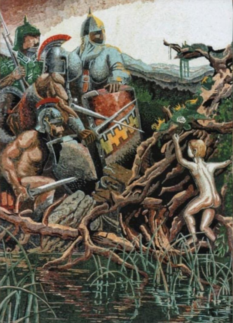 Pugnalone del gruppo Porta della Ripa - Centro, 5° classificato, edizione 1985 della Festa dei Pugnaloni di Acquapendente