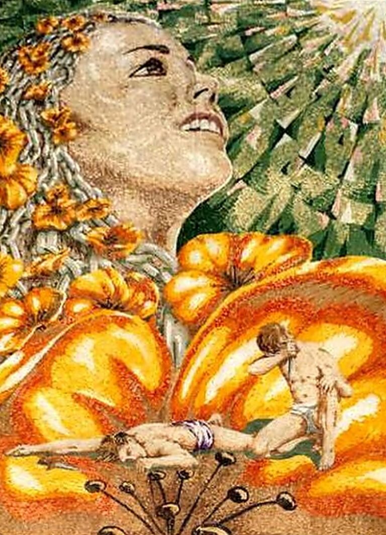 Pugnalone del gruppo Prima Equipe, 4° classificato, edizione 1986 della Festa dei Pugnaloni di Acquapendente