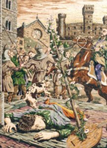 Pugnalone del gruppo Prima Equipe, 1° classificato, edizione 1990 della Festa dei Pugnaloni di Acquapendente