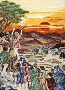 Pugnalone del gruppo Rugarella, 5° classificato, edizione 1995 della Festa dei Pugnaloni di Acquapendente