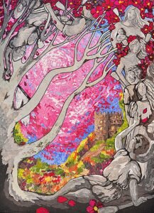 Pugnalone del gruppo Torre G. de Jacopo - Nuova Torre, 4° classificato, edizione 2015 della Festa dei Pugnaloni di Acquapendente