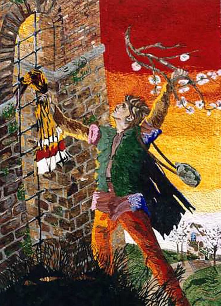 Pugnalone del gruppo Via del Fiore - Prima Equipe, 4° classificato, edizione 1993 della Festa dei Pugnaloni di Acquapendente