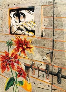 Pugnalone del gruppo Via del Fiore - Prima Equipe, 6° classificato, edizione 1996 della Festa dei Pugnaloni di Acquapendente