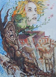 Pugnalone del gruppo Via del Fiore - Prima Equipe, 4° classificato, edizione 2007 della Festa dei Pugnaloni di Acquapendente