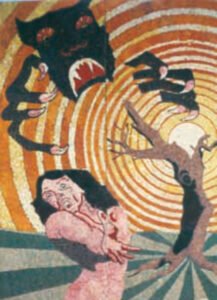 Pugnalone del gruppo Anonima Aquesiana, edizione 1972 della Festa dei Pugnaloni di Acquapendente