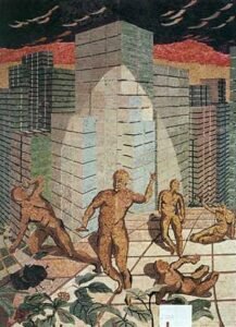 Pugnalone del gruppo DNA, 5° classificato, edizione 1978 della Festa dei Pugnaloni di Acquapendente