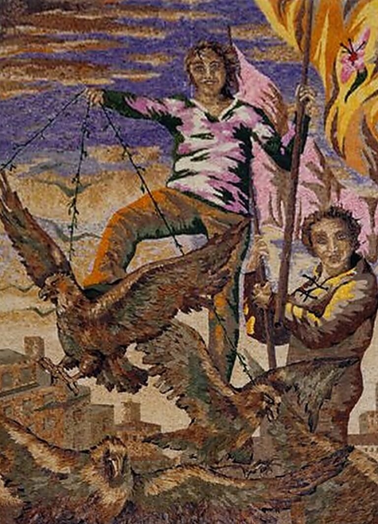 Pugnalone del gruppo Nuova Equipe, 1° classificato, edizione 1980 della Festa dei Pugnaloni di Acquapendente