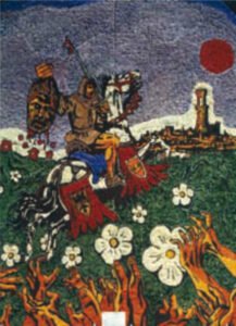 Pugnalone del gruppo Torre Alfina, 4° classificato, edizione 1973 della Festa dei Pugnaloni di Acquapendente