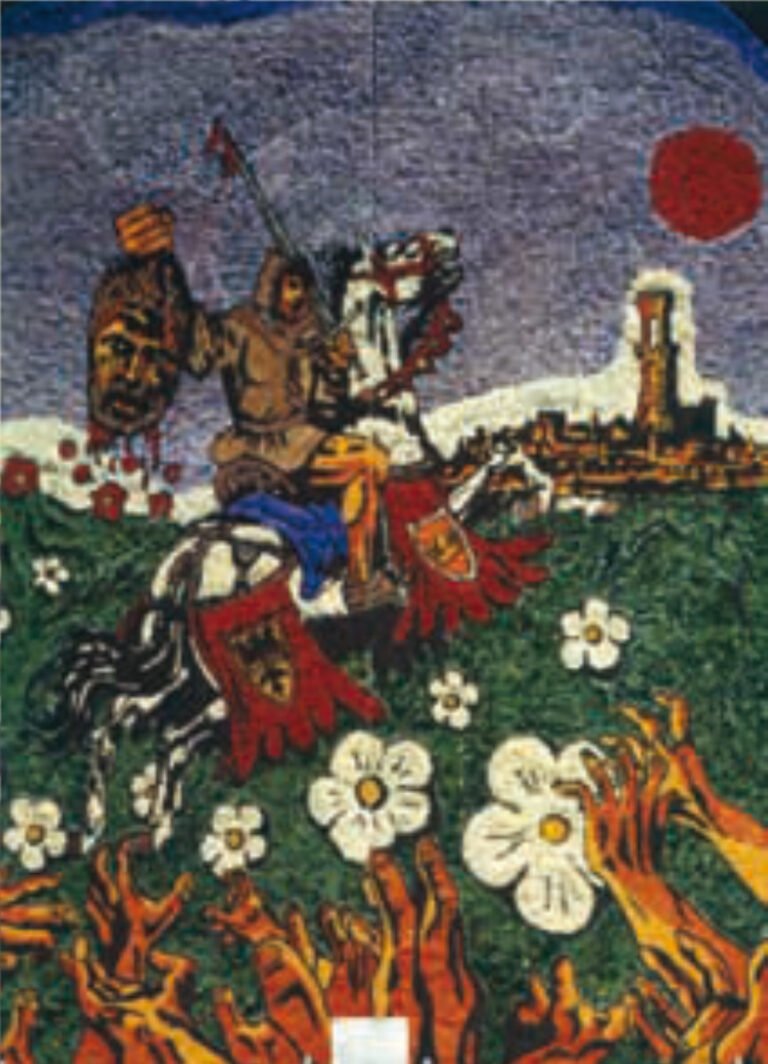 Pugnalone del gruppo Torre Alfina, 4° classificato, edizione 1973 della Festa dei Pugnaloni di Acquapendente
